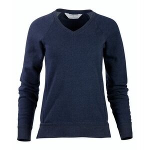 Boxercraft Ladies Travel V Neck Pullover Sweater Navy Blue Size Small Nwt